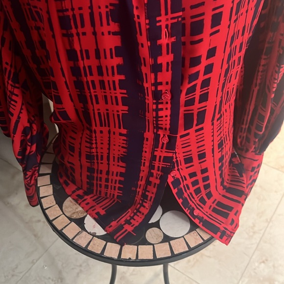 Long sleeve multi-color blouse by Eva Mendez - Picture 3 of 5